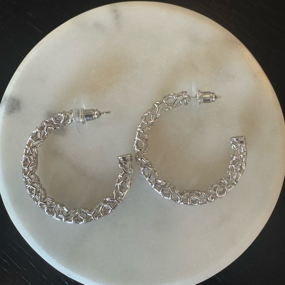 Kendra Scott Silver Hoop Earrings